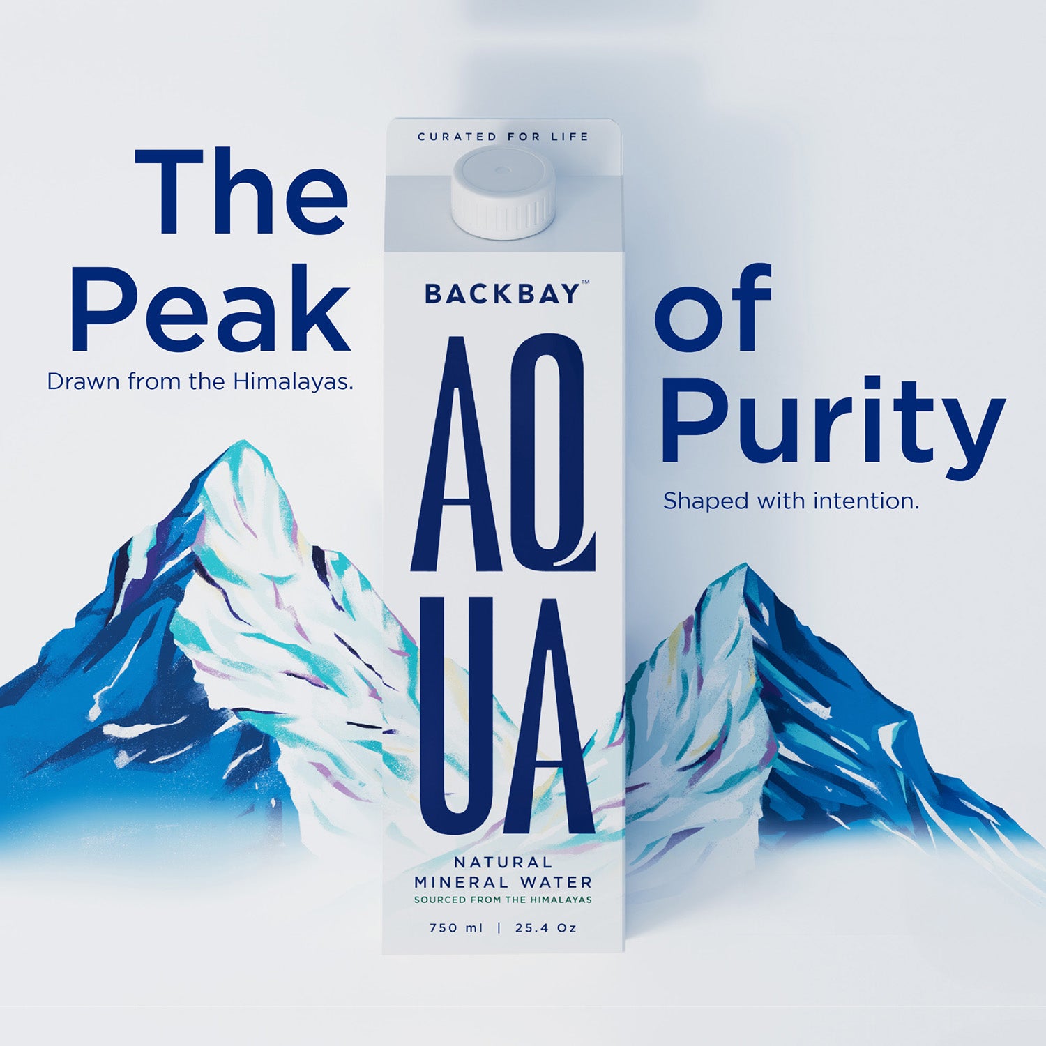 AQUA NATURAL MINERAL WATER - 750ML (Pack of 12)