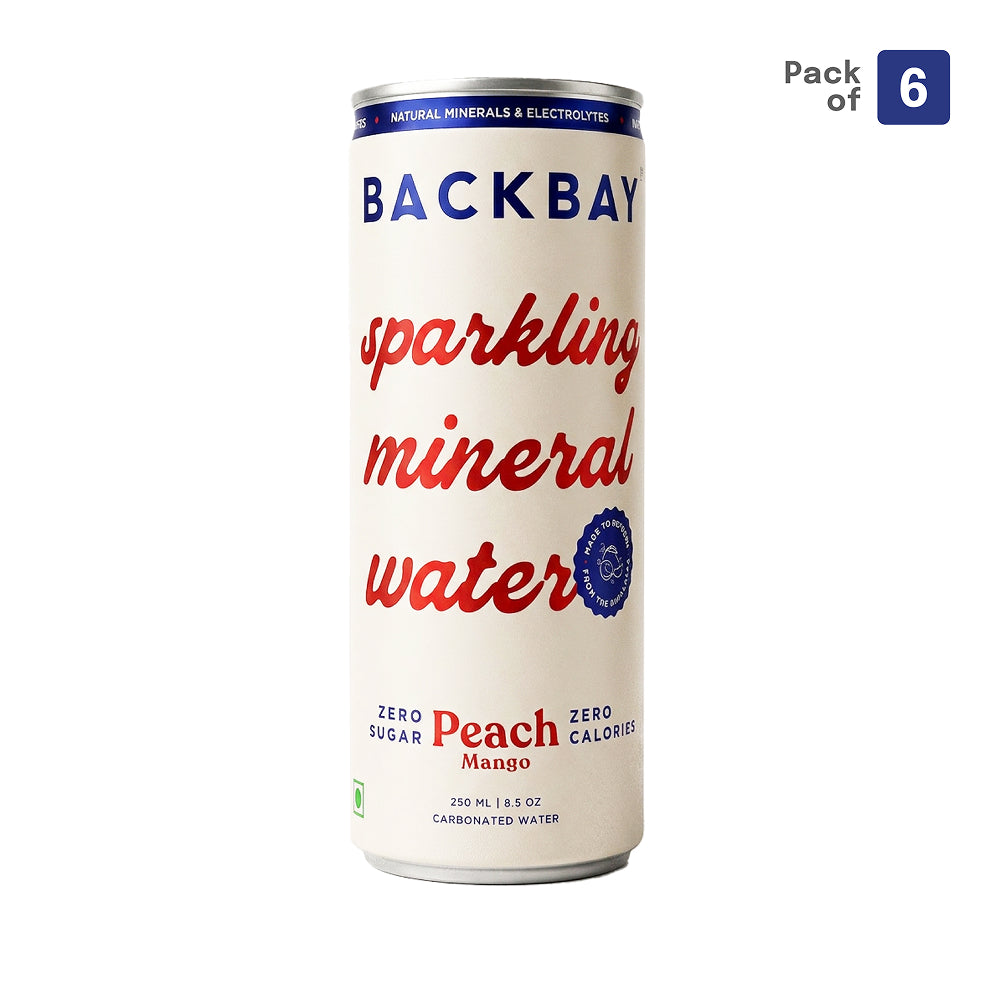 Peach Mango Sparkling Mineral Water - 250ml (Pack of 6 Units)