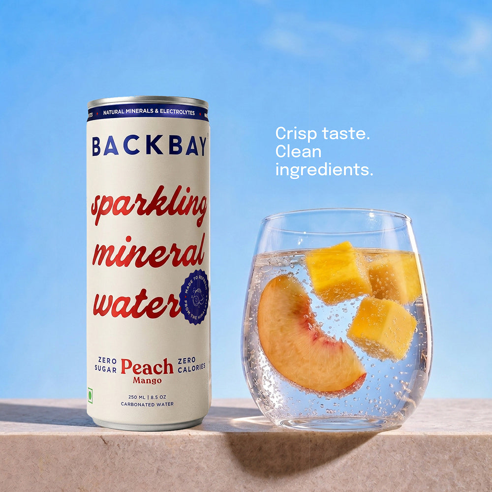 Peach Mango Sparkling Mineral Water - 250ml (Pack of 6 Units)