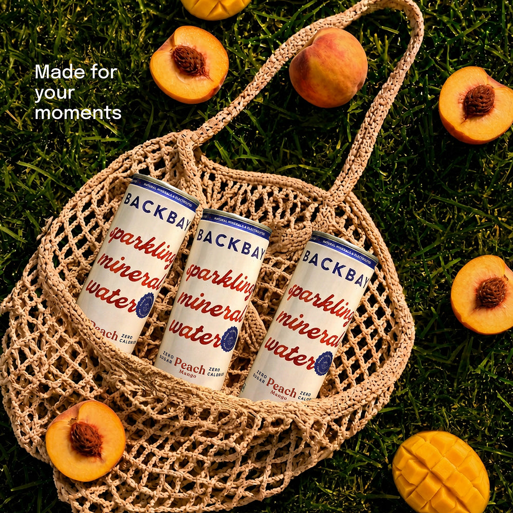 Peach Mango Sparkling Mineral Water - 250ml (Pack of 6 Units)