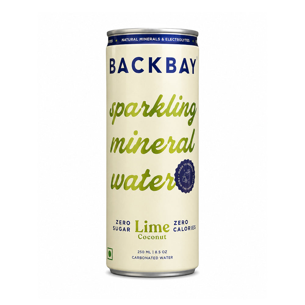 Lime Coconut Sparkling Mineral Water - 250 ml (Pack of 6 Units)
