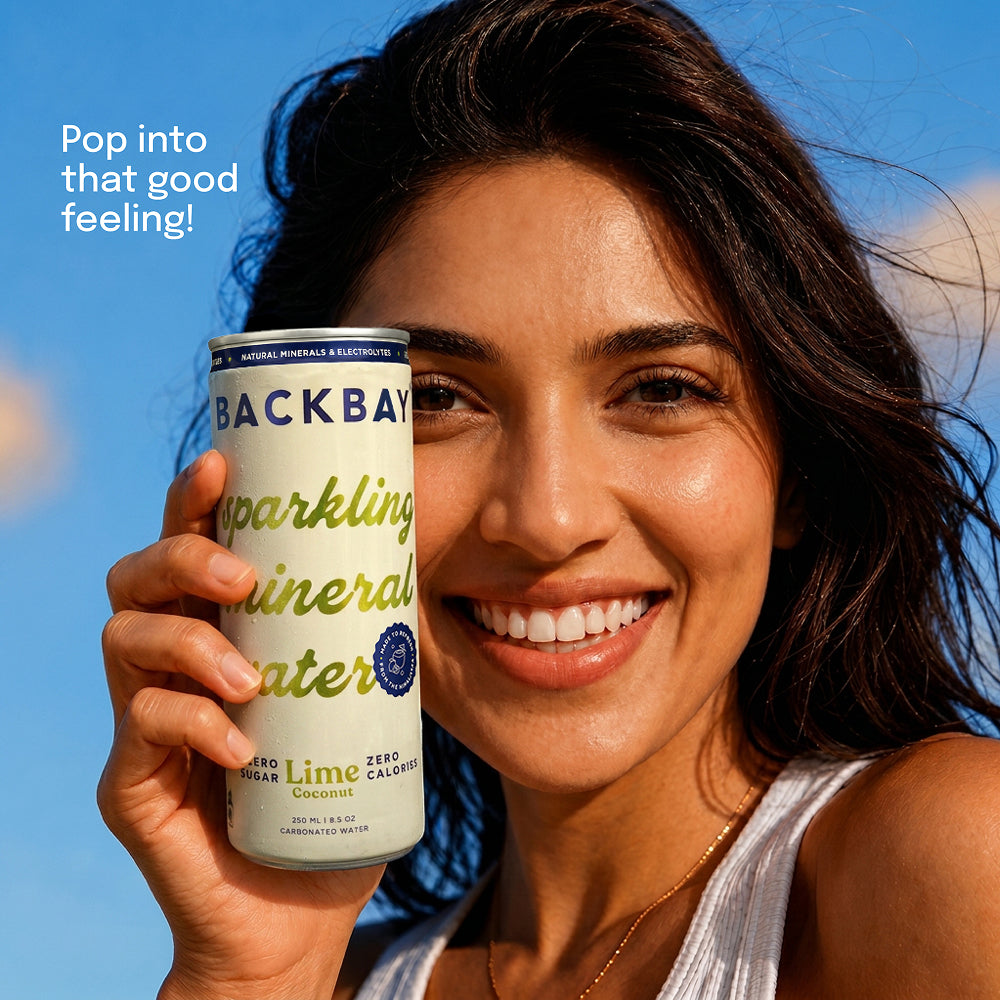 Lime Coconut Sparkling Mineral Water - 250 ml (Pack of 6 Units)
