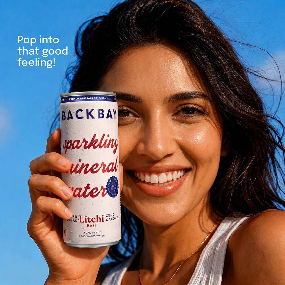 Litchi Rose Sparkling Mineral Water - 250 ml (Pack of 6 Units)